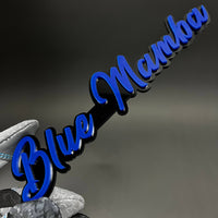 1PC Blue Mamba 3D Acrylic Badge - Car Truck Emblem Fender Tailgate Trunk Sticker