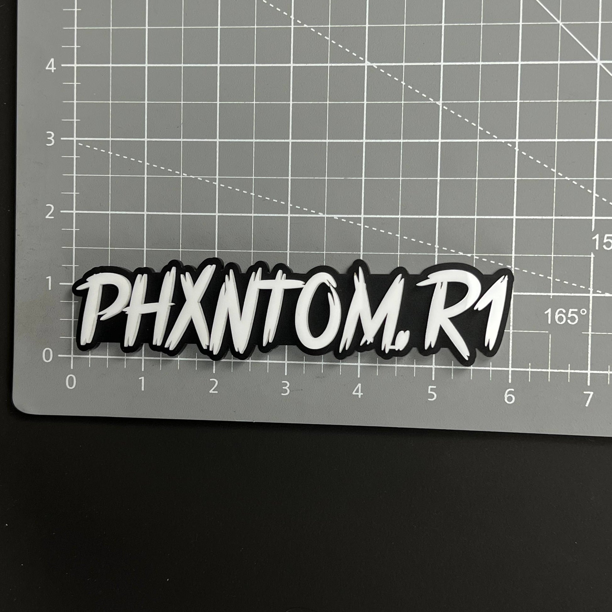 1PC PHXNTOM.R1 3D Acrylic Badge - Car Truck Emblem Fender Tailgate Trunk Sticker