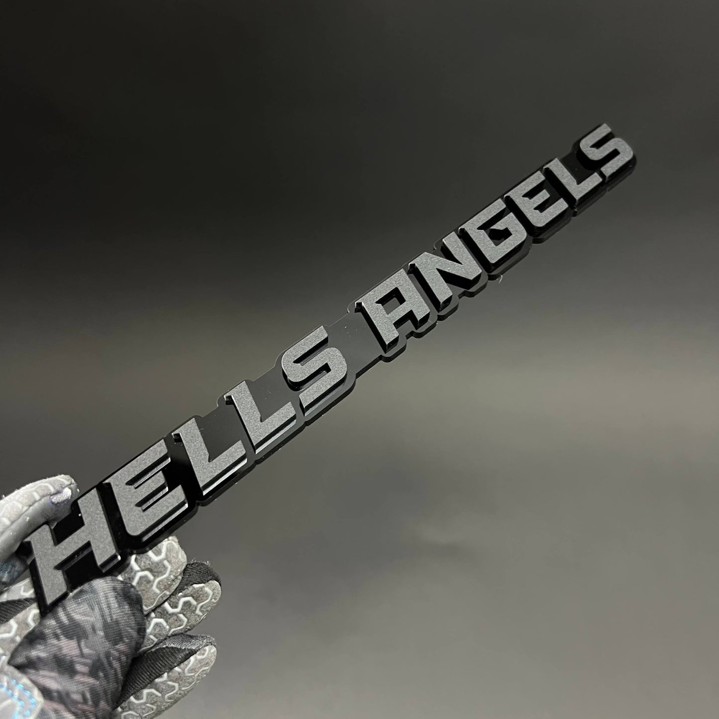 1PC HELLS ANGELS 3D Acrylic Badge - Car Truck Emblem Fender Sticker
