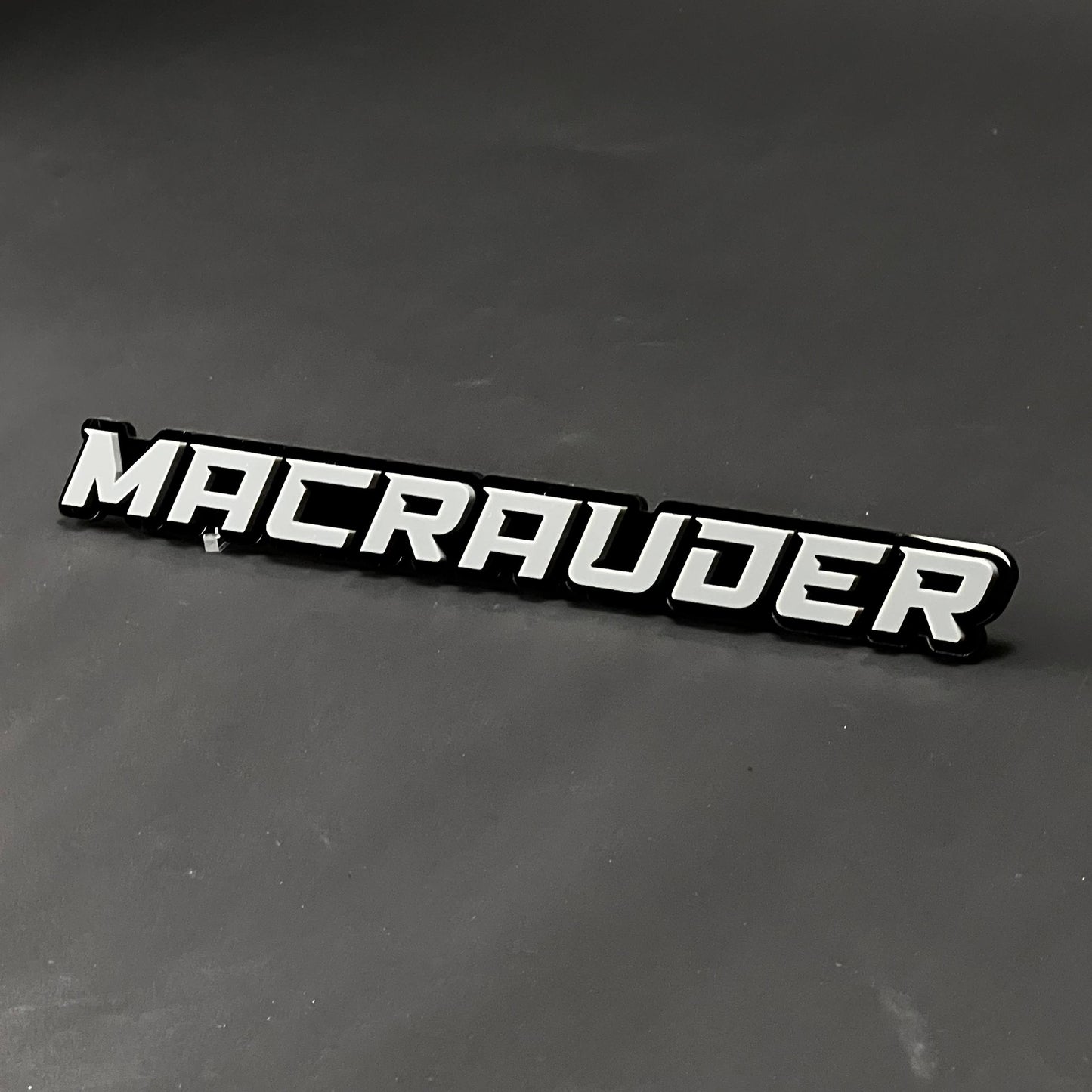 1PC MACRAUDER 3D Acrylic Badge - Car Truck Emblem Fender Tailgate Trunk Sticker