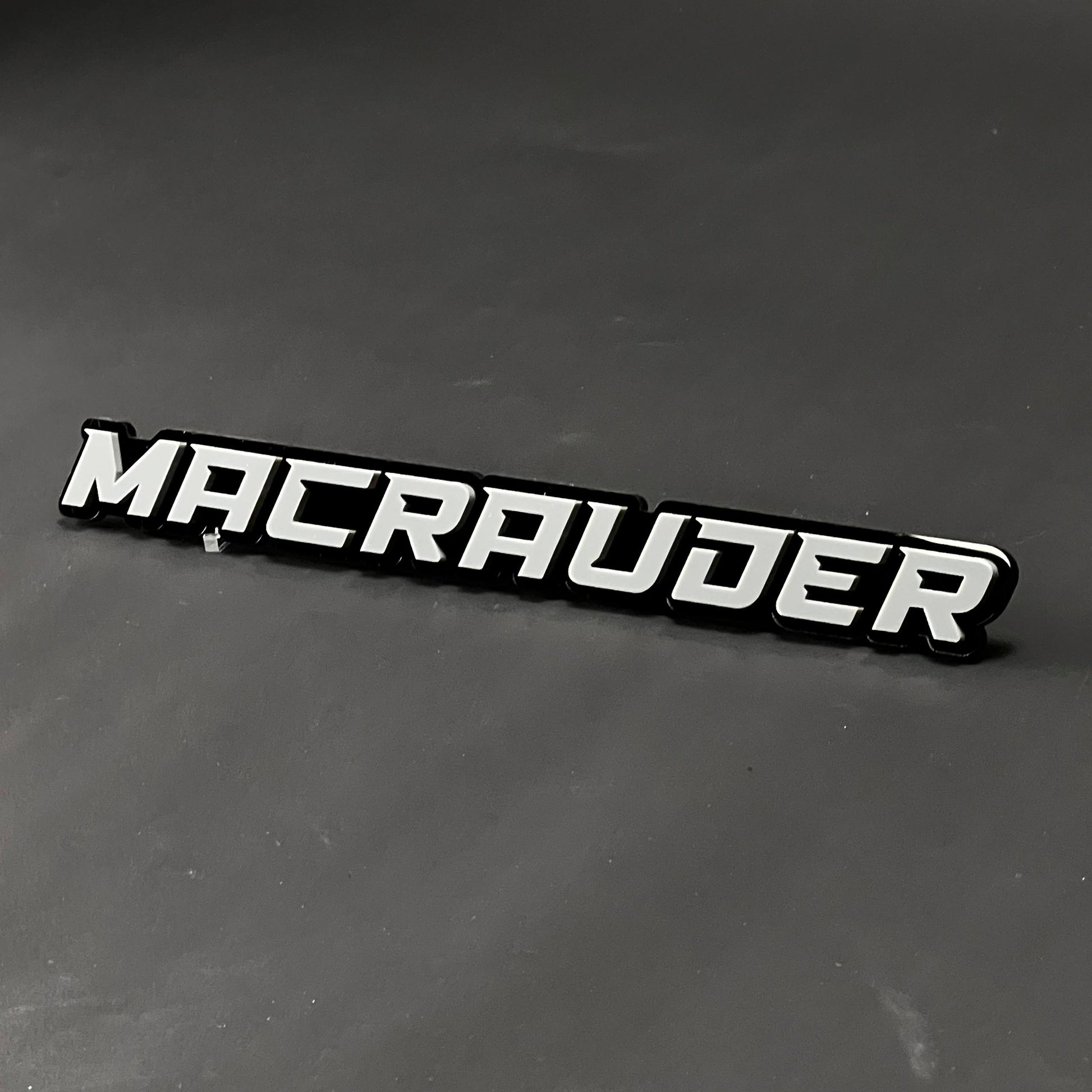 1PC MACRAUDER 3D Acrylic Badge - Car Truck Emblem Fender Tailgate Trunk Sticker