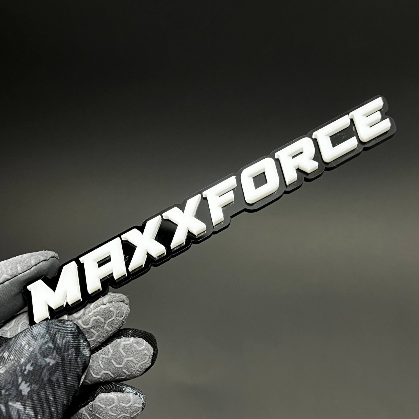 1PC MAXXFORCE 3D Acrylic Badge - Car Truck Emblem Fender Tailgate Trunk Sticker