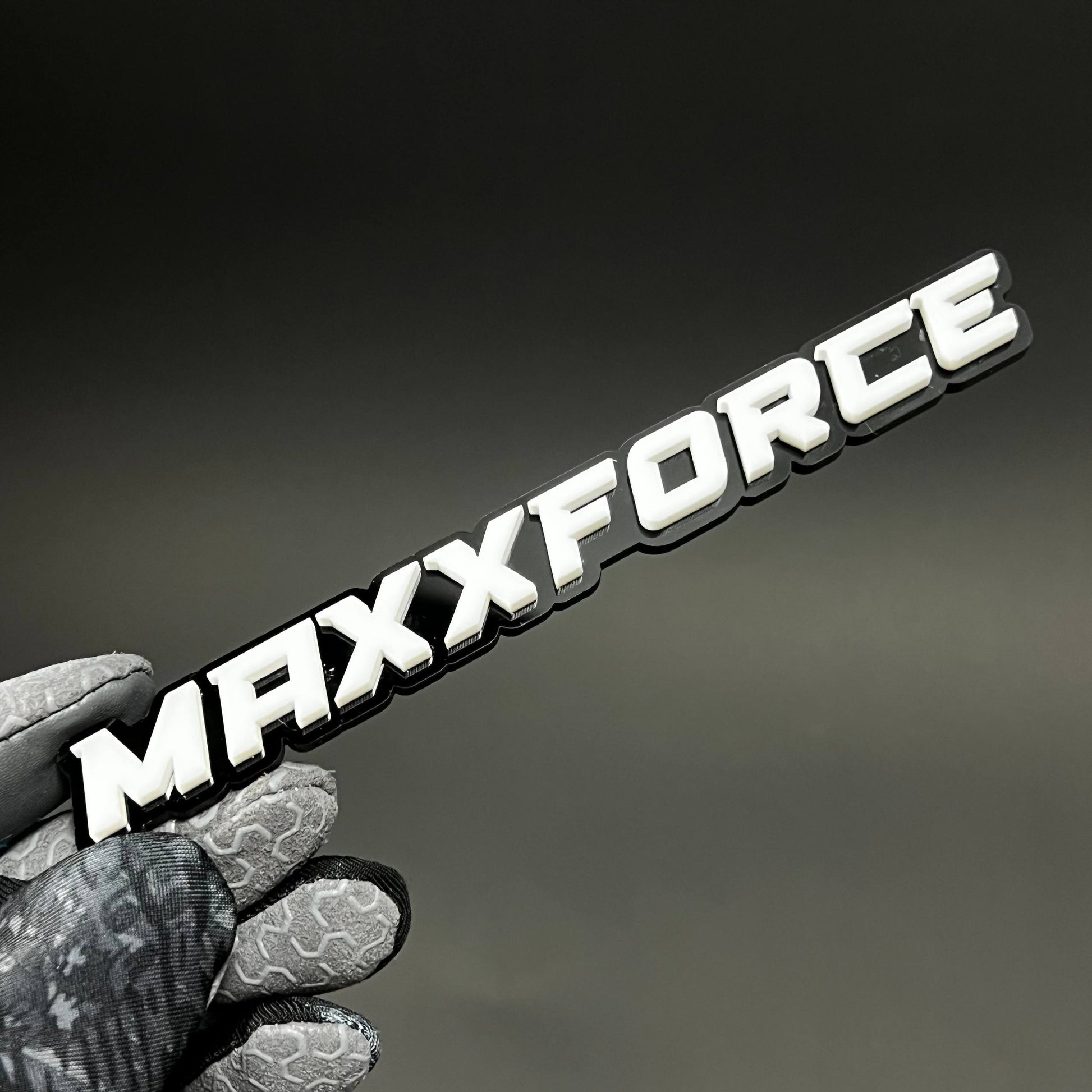 1PC MAXXFORCE 3D Acrylic Badge - Car Truck Emblem Fender Tailgate Trunk Sticker