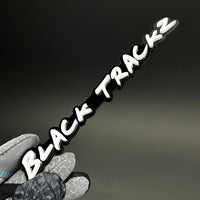 1PC BLACK TRACKZ 3D Acrylic Badge - Car Truck Emblem Fender Sticker
