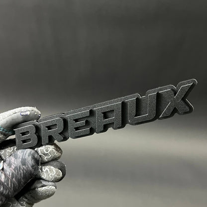 1PC BREAUX 3D Acrylic Badge - Car Truck Emblem Fender Tailgate Trunk Sticker