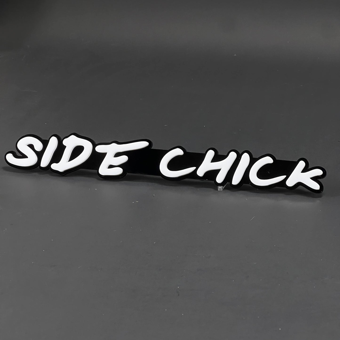 1PC SIDE CHICK 3D Acrylic Badge - Car Truck Emblem Fender Tailgate Trunk Sticker
