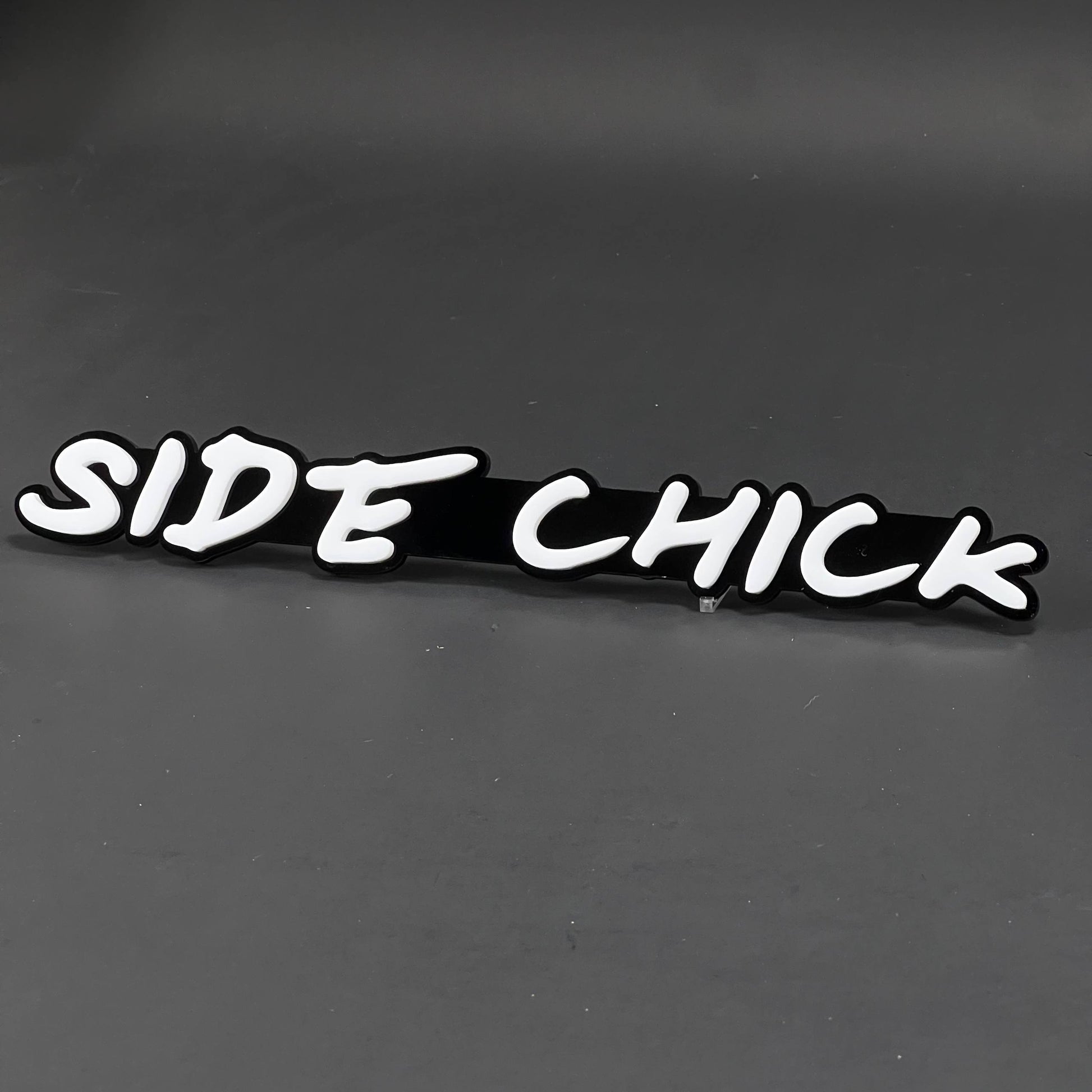 1PC SIDE CHICK 3D Acrylic Badge - Car Truck Emblem Fender Tailgate Trunk Sticker