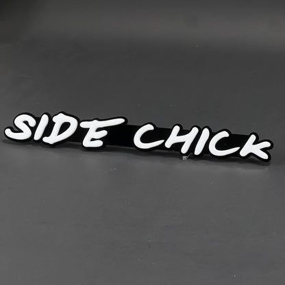 1PC SIDE CHICK 3D Acrylic Badge - Car Truck Emblem Fender Tailgate Trunk Sticker