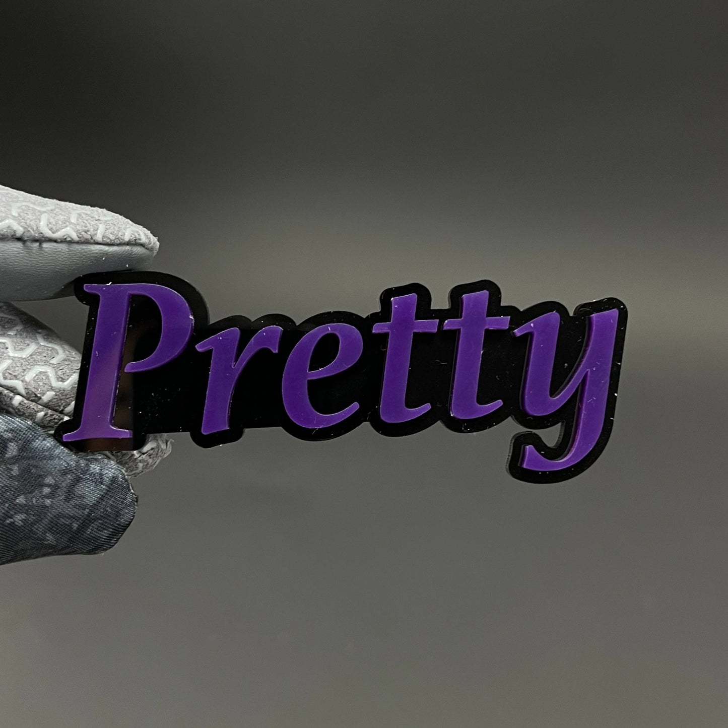 1PC Pretty 3D Acrylic Badge - Car Truck Emblem Fender Tailgate Trunk Sticker