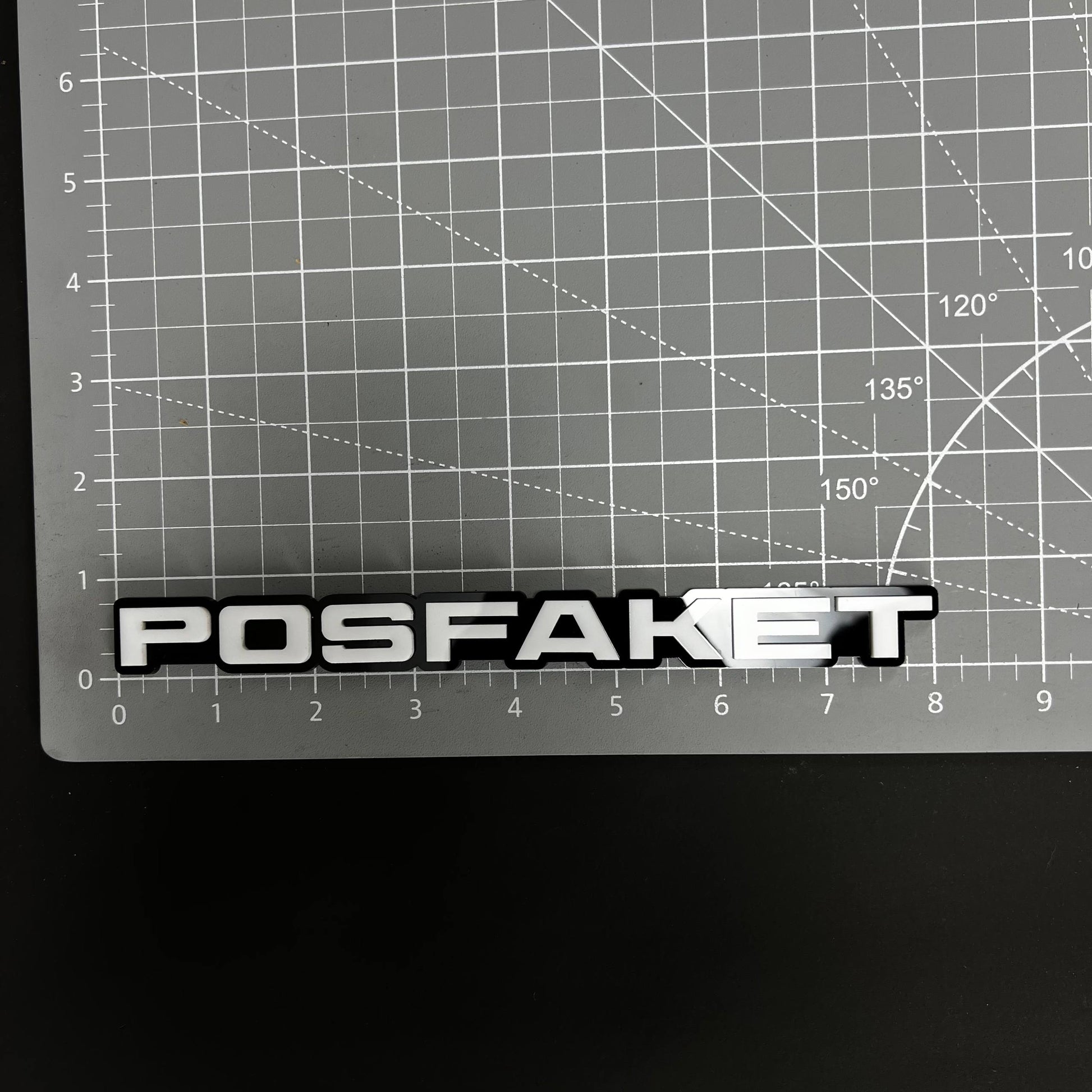 1PC POSFAKET 3D Acrylic Badge - Car Truck Emblem Fender Tailgate Trunk Sticker