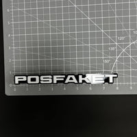 1PC POSFAKET 3D Acrylic Badge - Car Truck Emblem Fender Tailgate Trunk Sticker