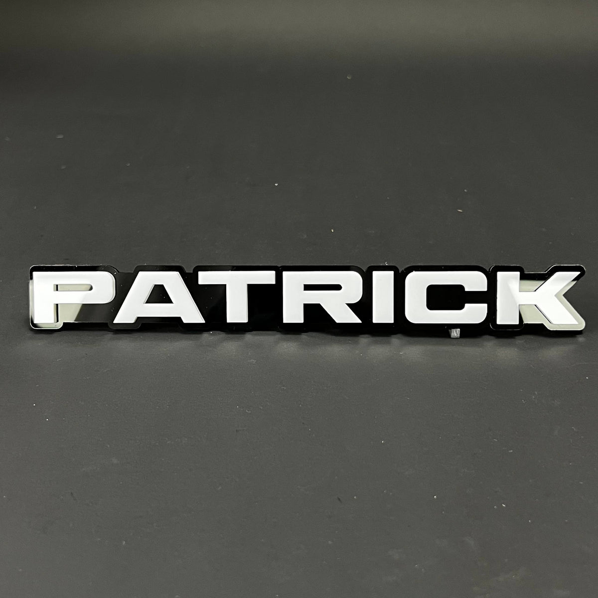 1PC PATRICK 3D Acrylic Badge - Car Truck Emblem Fender Tailgate Trunk Sticker