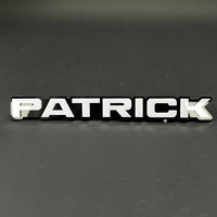 1PC PATRICK 3D Acrylic Badge - Car Truck Emblem Fender Tailgate Trunk Sticker