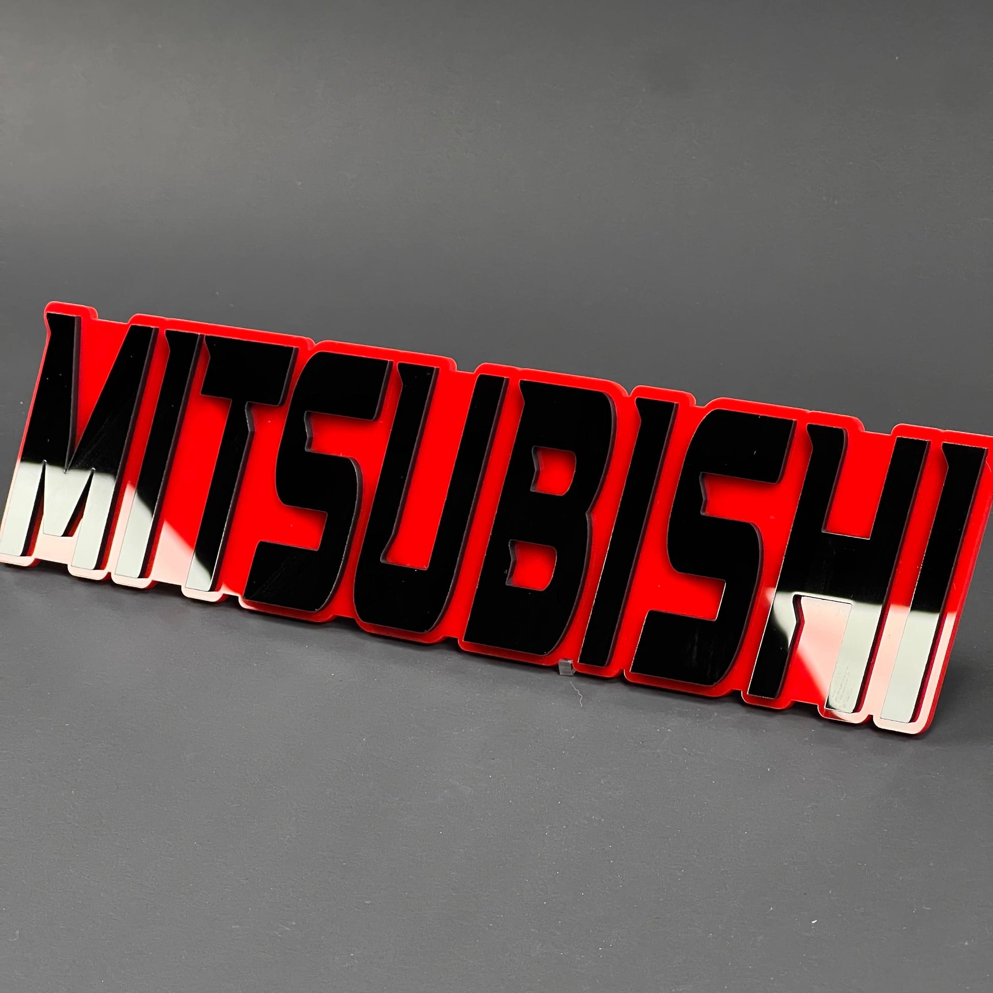 1PC MITSUBISHI 3D Acrylic Badge - Car Truck Emblem Fender Tailgate Trunk Sticker