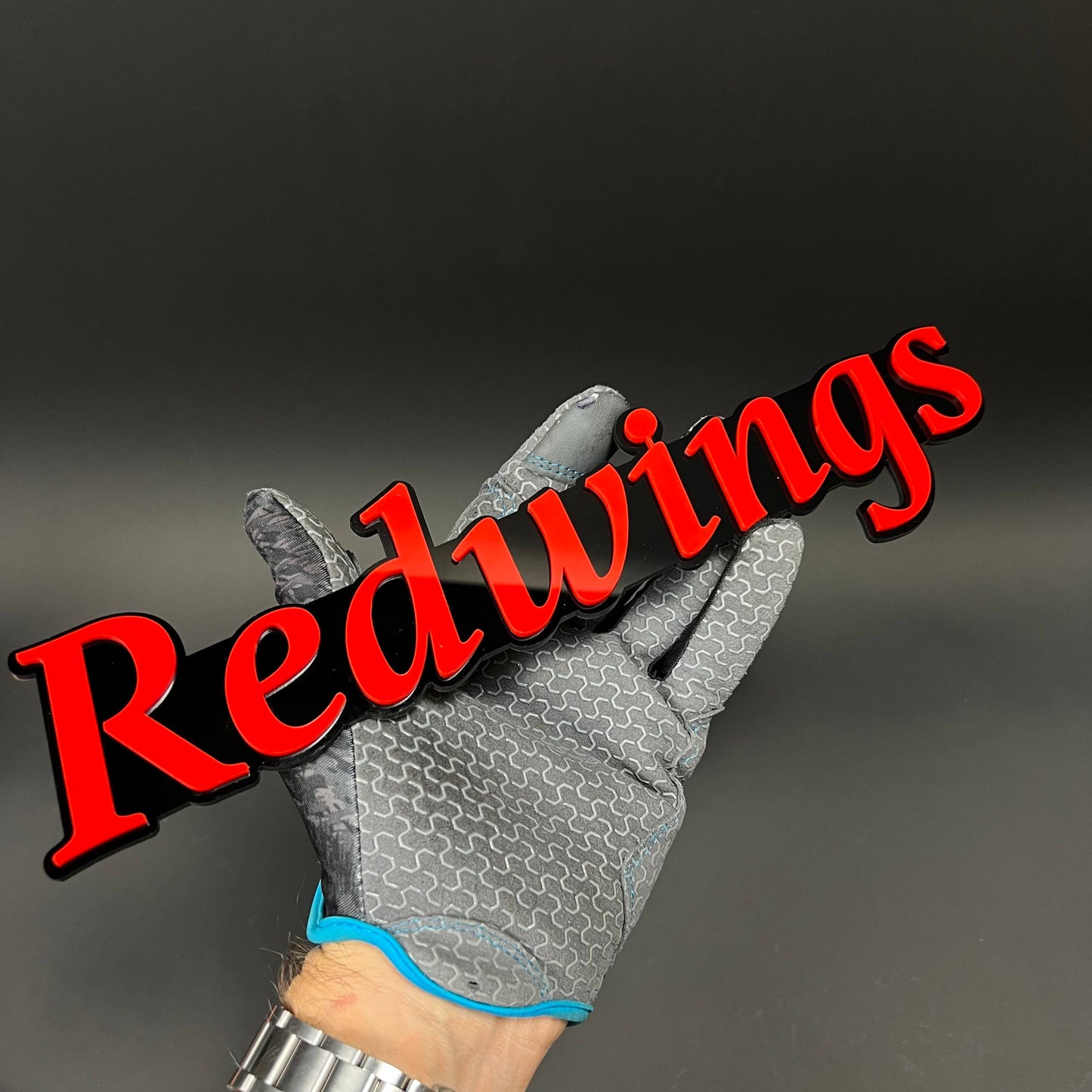 1PC Redwings 3D Acrylic Badge - Car Truck Emblem Fender Tailgate Trunk Sticker
