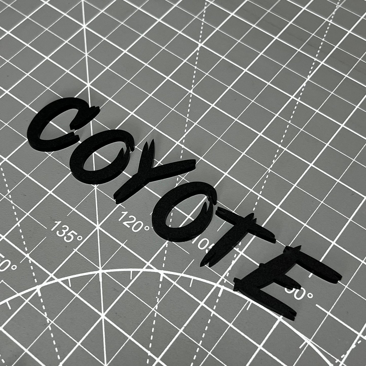 1PC COYOTE 3D Acrylic Badge - Car Truck Emblem Fender Tailgate Trunk Sticker