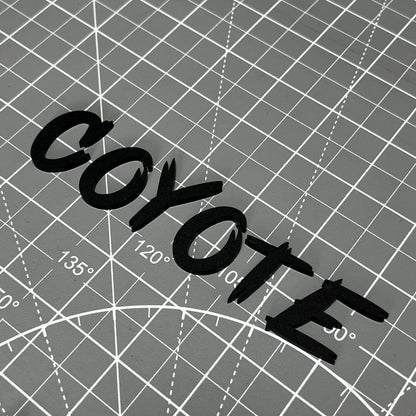 1PC COYOTE 3D Acrylic Badge - Car Truck Emblem Fender Tailgate Trunk Sticker