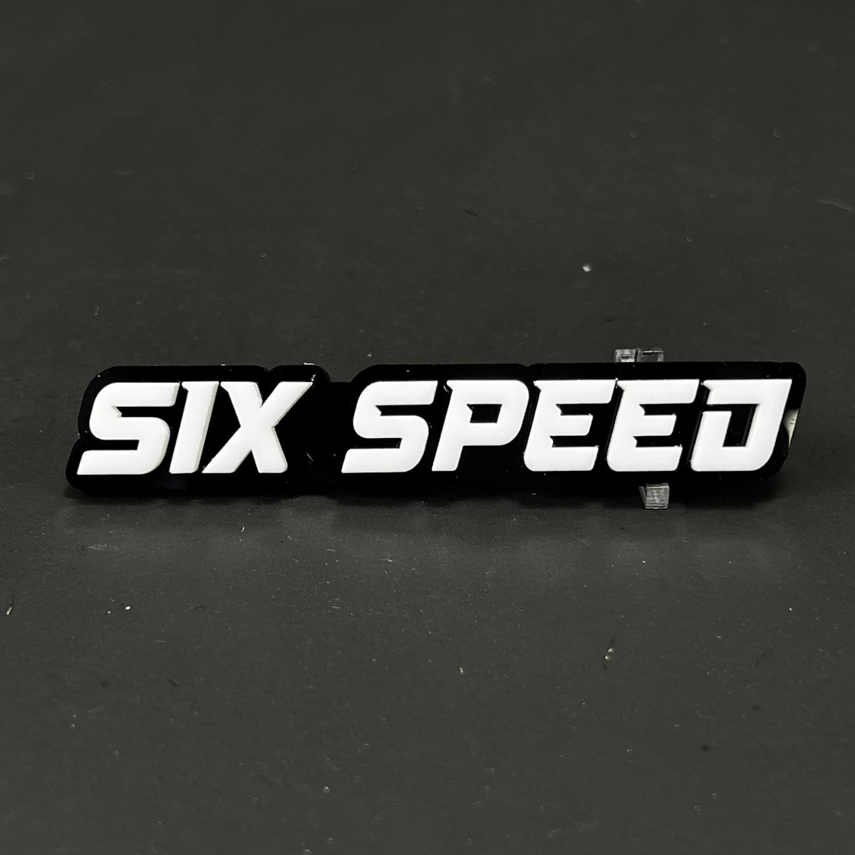1PC SIX SPEED 3D Acrylic Badge - Car Truck Emblem Fender Tailgate Trunk Sticker