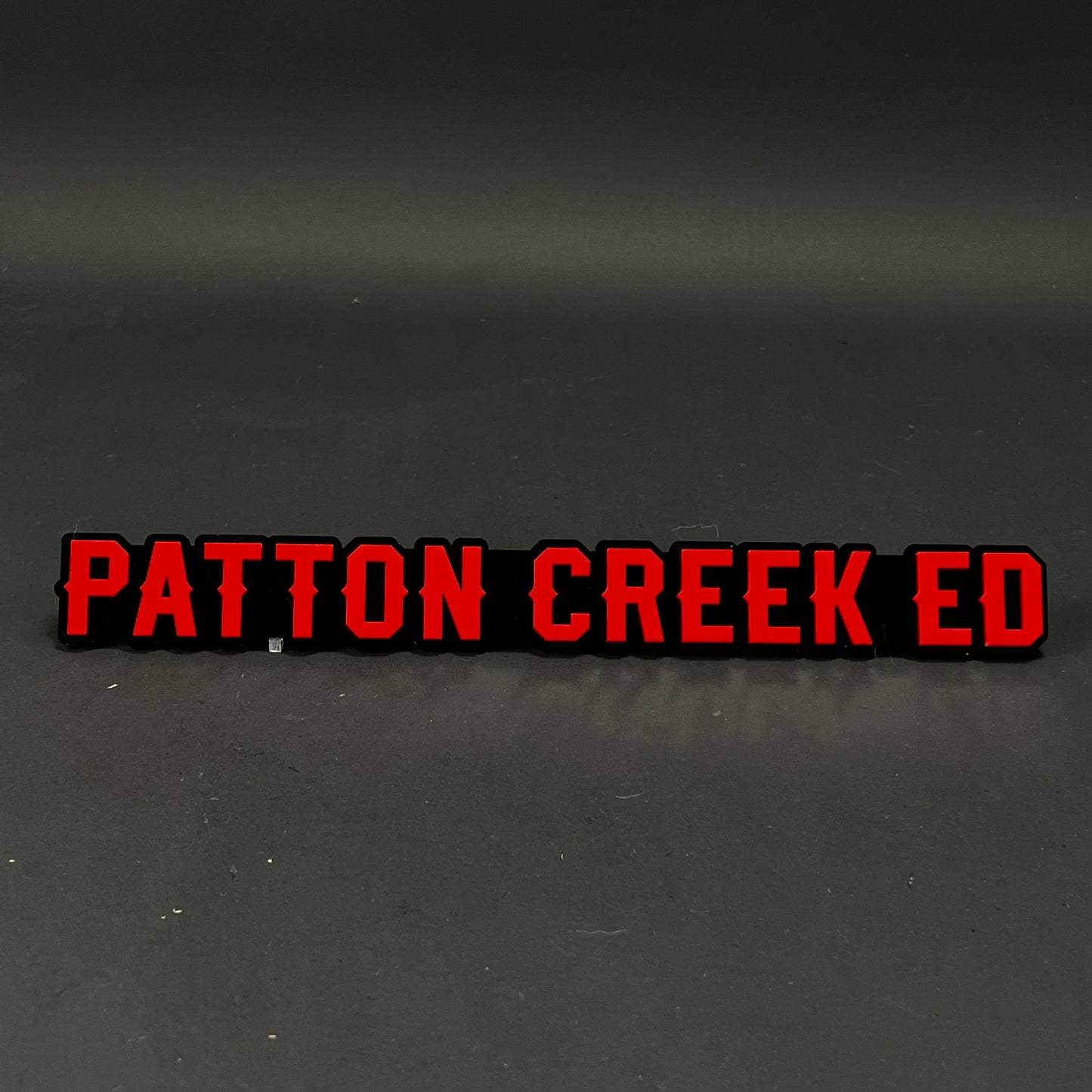 1PC PATTON CREEK ED 3D Acrylic Badge - Car Truck Emblem Fender Sticker