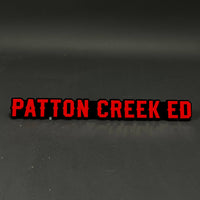 1PC PATTON CREEK ED 3D Acrylic Badge - Car Truck Emblem Fender Sticker