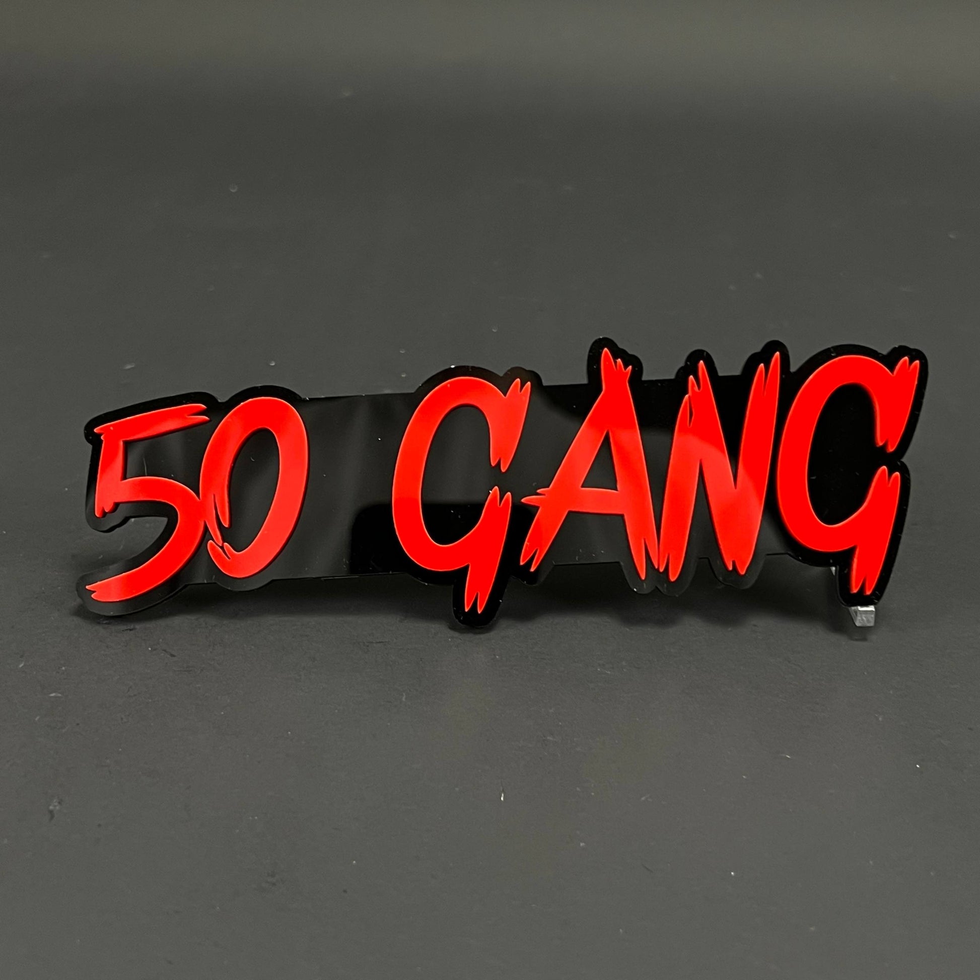 1PC 50 GANG 3D Acrylic Badge - Car Truck Emblem Fender Tailgate Trunk Sticker