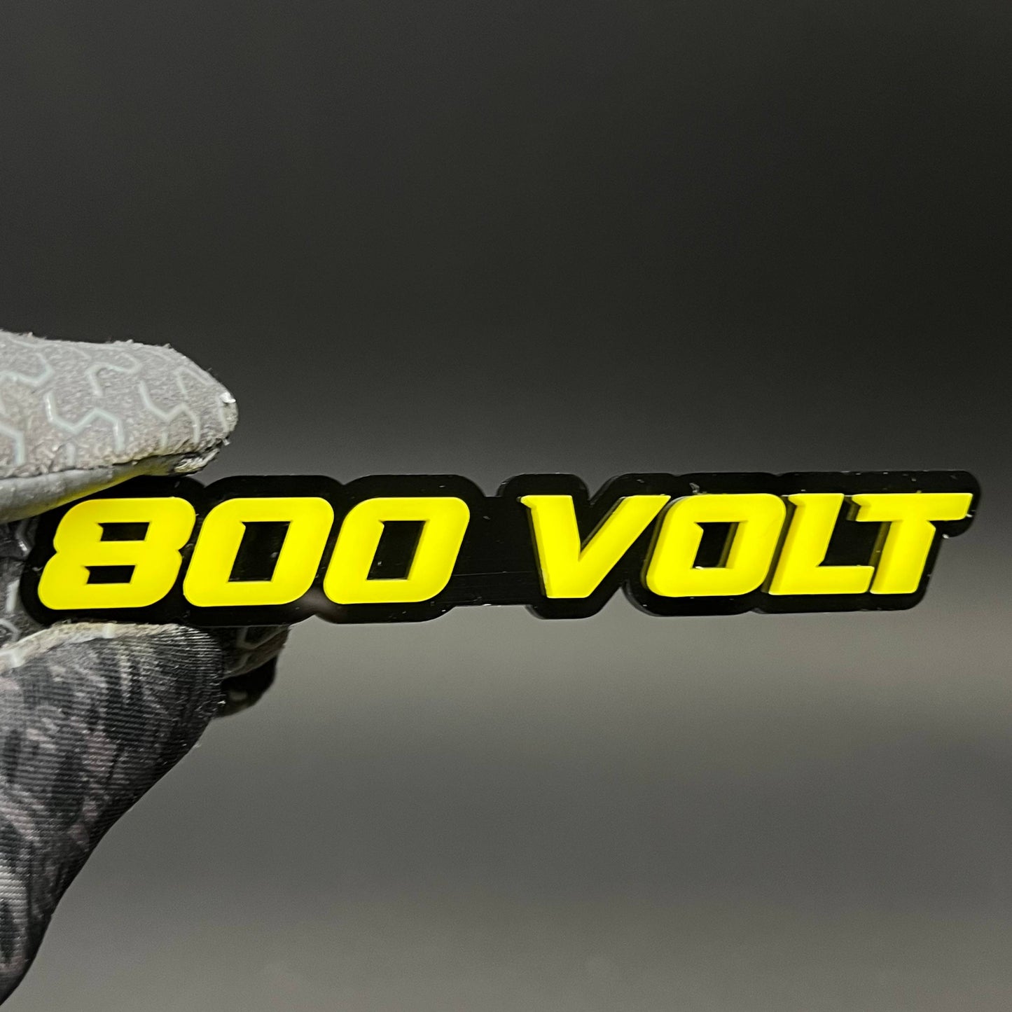 1PC 800 VOLT 3D Acrylic Badge - Car Truck Emblem Fender Tailgate Trunk Sticker