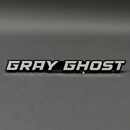 1PC GRAY GHOST 3D Acrylic Badge - Car Truck Emblem Fender Tailgate Trunk Sticker