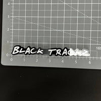 1PC BLACK TRACKZ 3D Acrylic Badge - Car Truck Emblem Fender Sticker