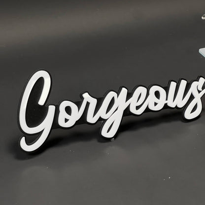 1PC Gorgeous 3D Acrylic Badge - Car Truck Emblem Fender Tailgate Trunk Sticker