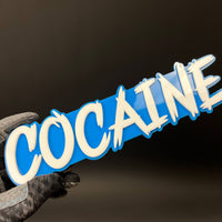 1PC COCAINE 3D Acrylic Badge - Car Truck Emblem Fender Tailgate Trunk Sticker