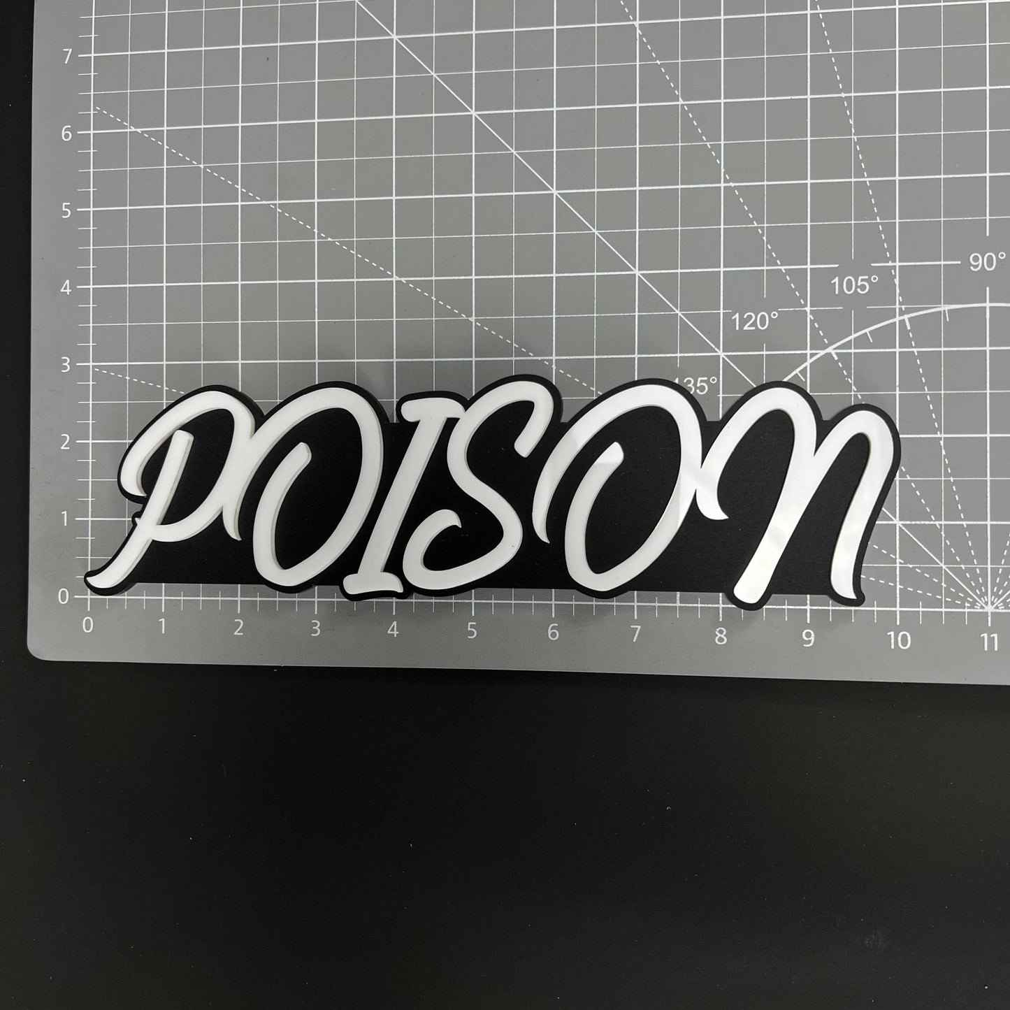 1PC POISON 3D Acrylic Badge - Car Truck Emblem Fender Tailgate Trunk Sticker