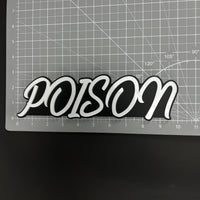 1PC POISON 3D Acrylic Badge - Car Truck Emblem Fender Tailgate Trunk Sticker