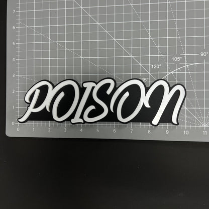 1PC POISON 3D Acrylic Badge - Car Truck Emblem Fender Tailgate Trunk Sticker