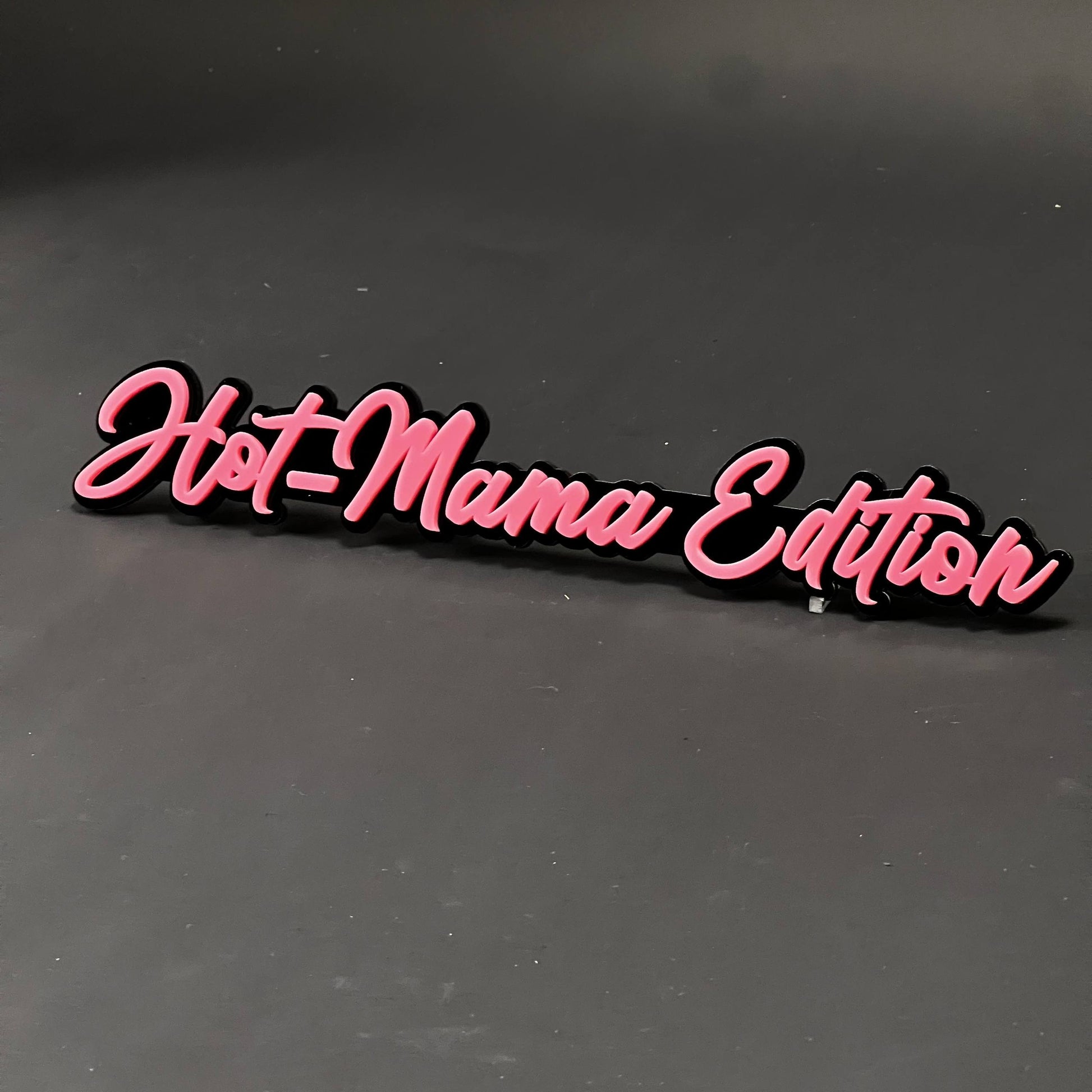 1PC Hot-Mama Edition 3D Acrylic Badge - Car Truck Emblem Fender Sticker