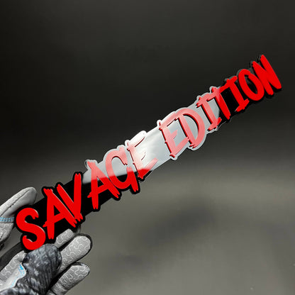 1PC SAVAGE EDITION 3D Acrylic Badge - Car Truck Emblem Fender Sticker
