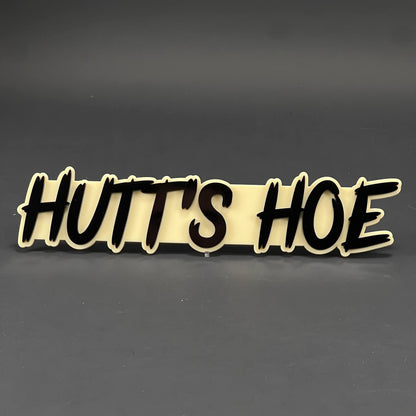 1PC Hutt's HOE 3D Acrylic Badge - Car Truck Emblem Fender Tailgate Trunk Sticker