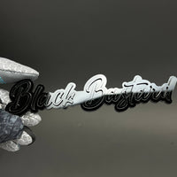 1PC Black Bastard 3D Acrylic Badge - Car Truck Emblem Fender Sticker