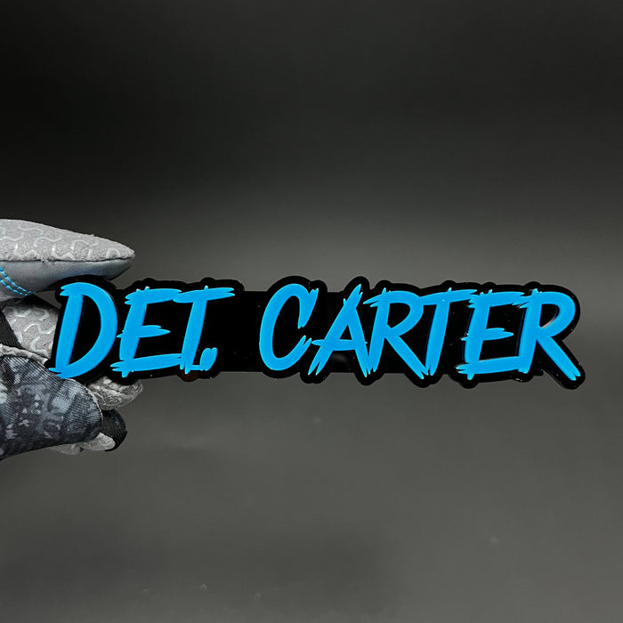1PC DEI CARTER 3D Acrylic Badge - Car Truck Emblem Fender Tailgate Trunk Sticker