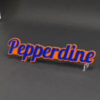 1PC Pepperdine 3D Acrylic Badge - Car Truck Emblem Fender Tailgate Trunk Sticker