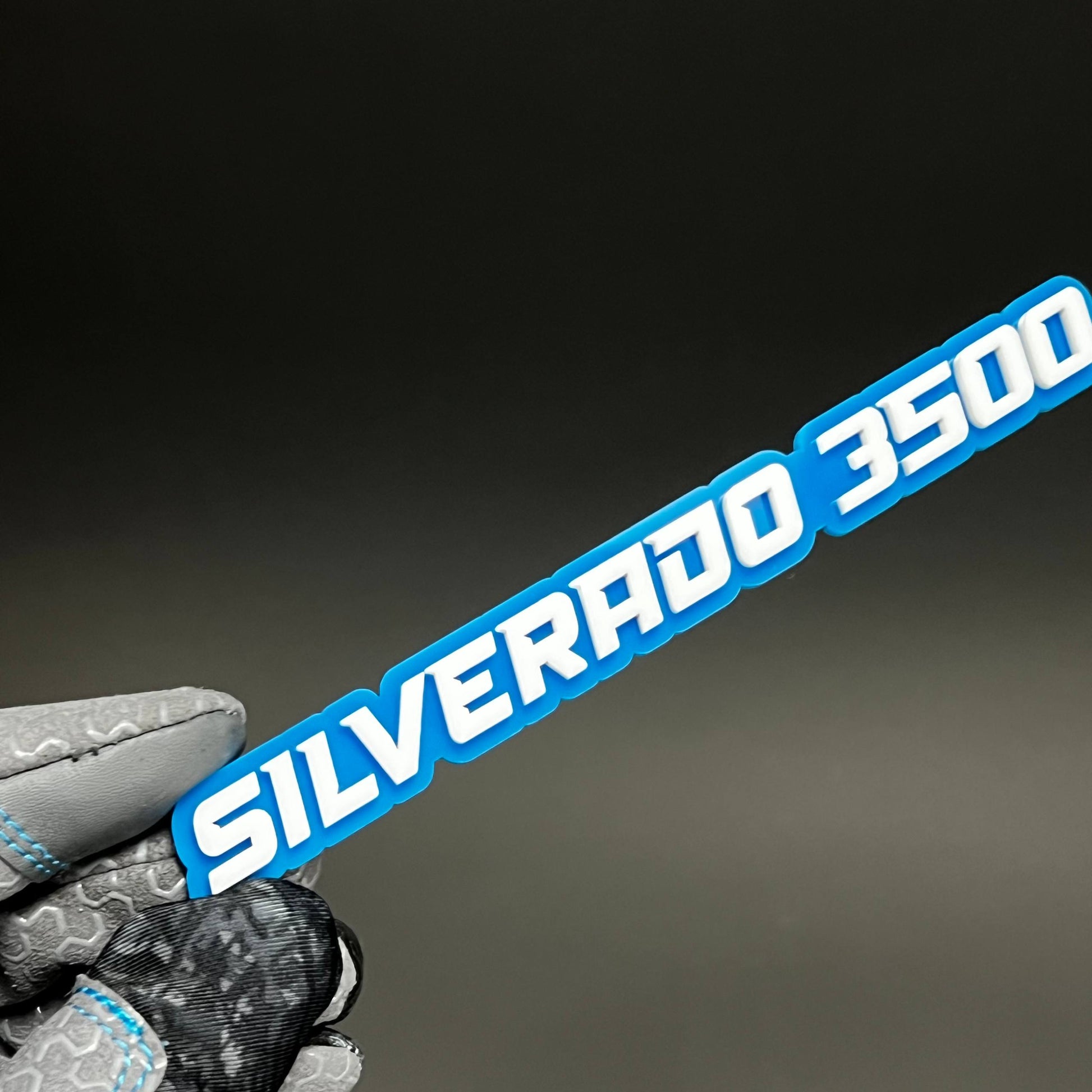 1PC SILVERADO 3500 3D Acrylic Badge - Car Truck Emblem Fender Sticker