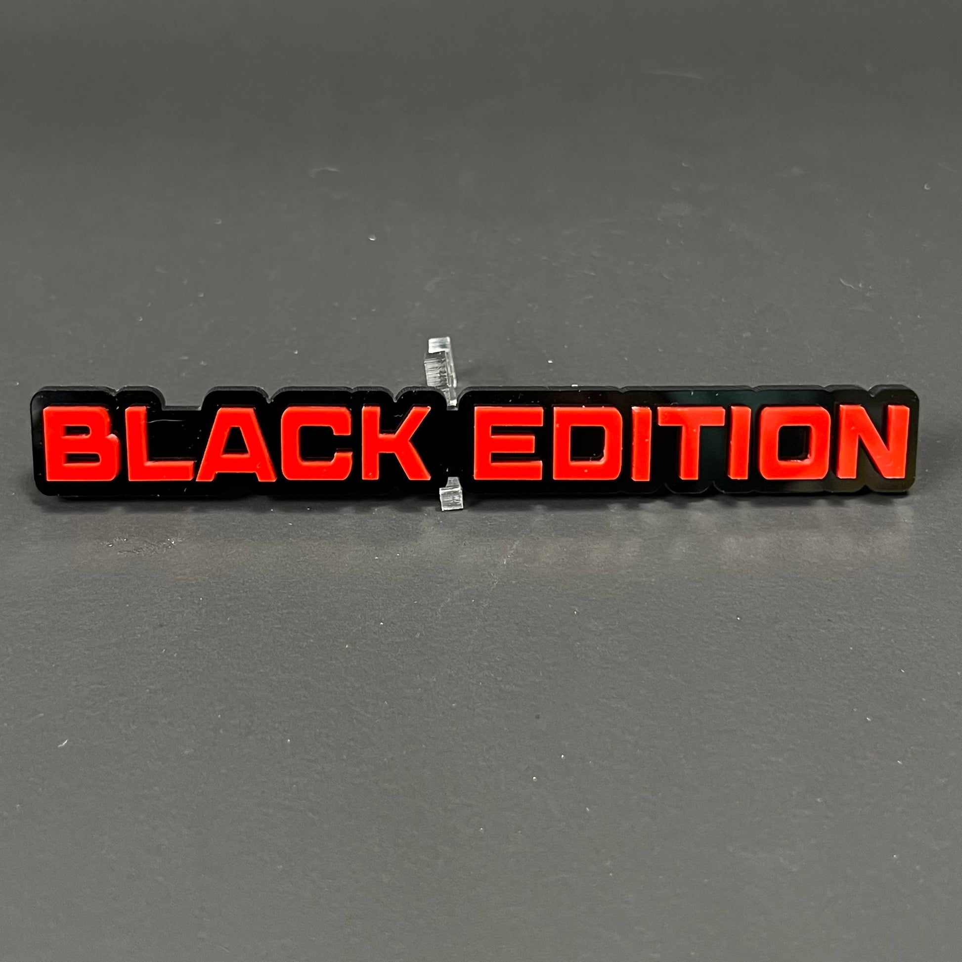1PC BLACK EDITION 3D Acrylic Badge - Car Truck Emblem Fender Sticker