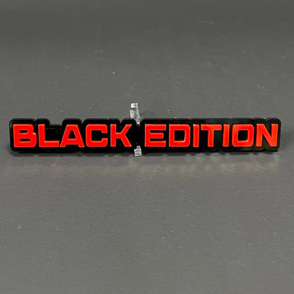 1PC BLACK EDITION 3D Acrylic Badge - Car Truck Emblem Fender Sticker