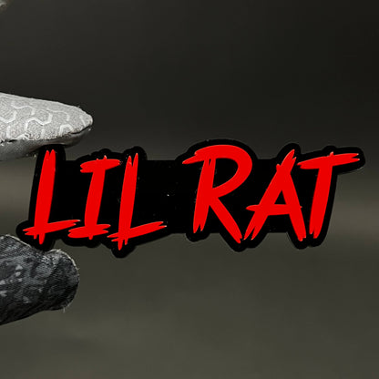1PC LIL RAT 3D Acrylic Badge - Car Truck Emblem Fender Tailgate Trunk Sticker