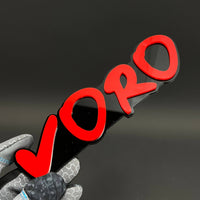 1PC VORO 3D Acrylic Badge - Car Truck Emblem Fender Tailgate Trunk Sticker