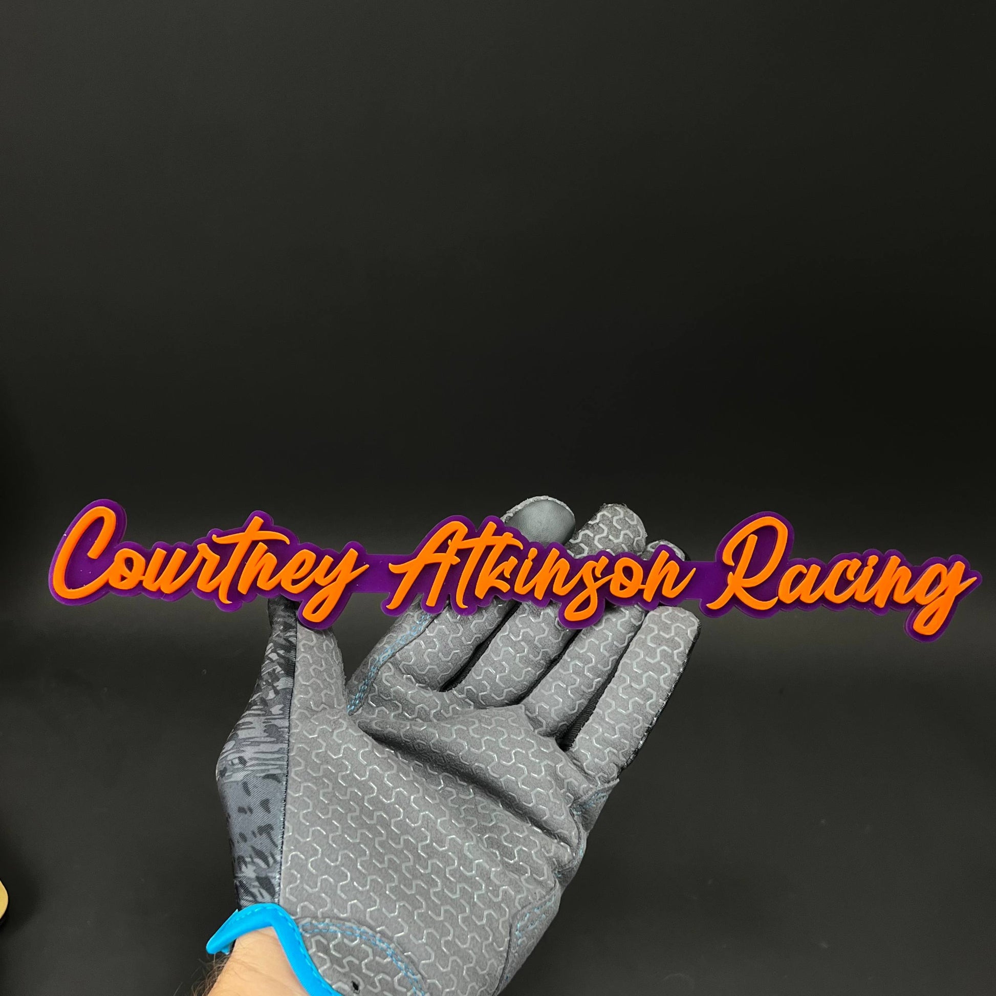 1PC Courtney Atkinson Racing 3D Acrylic Badge - Car Truck Emblem Fender Sticker