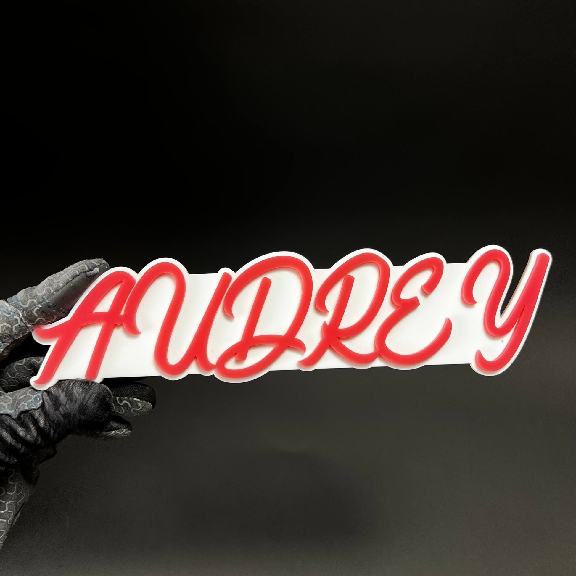 1PC AUDREY 3D Acrylic Badge - Car Truck Emblem Fender Tailgate Trunk Sticker