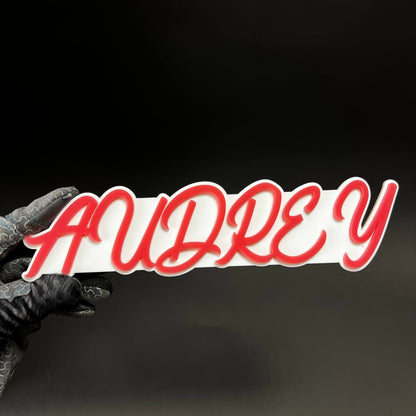 1PC AUDREY 3D Acrylic Badge - Car Truck Emblem Fender Tailgate Trunk Sticker