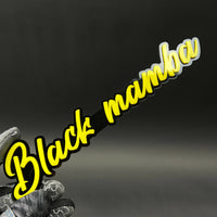 1PC Black mamba 3D Acrylic Badge - Car Truck Emblem Fender Sticker