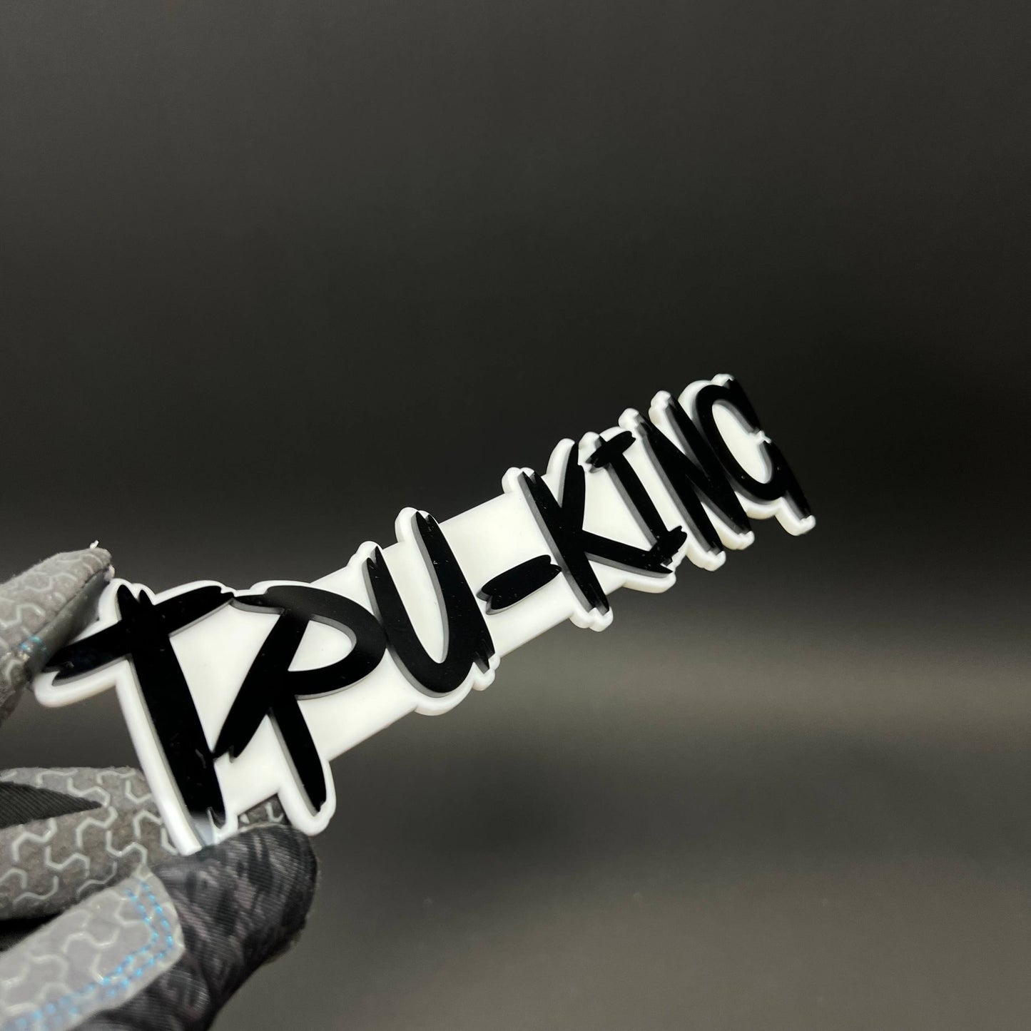 1PC TRU-KING 3D Acrylic Badge - Car Truck Emblem Fender Tailgate Trunk Sticker