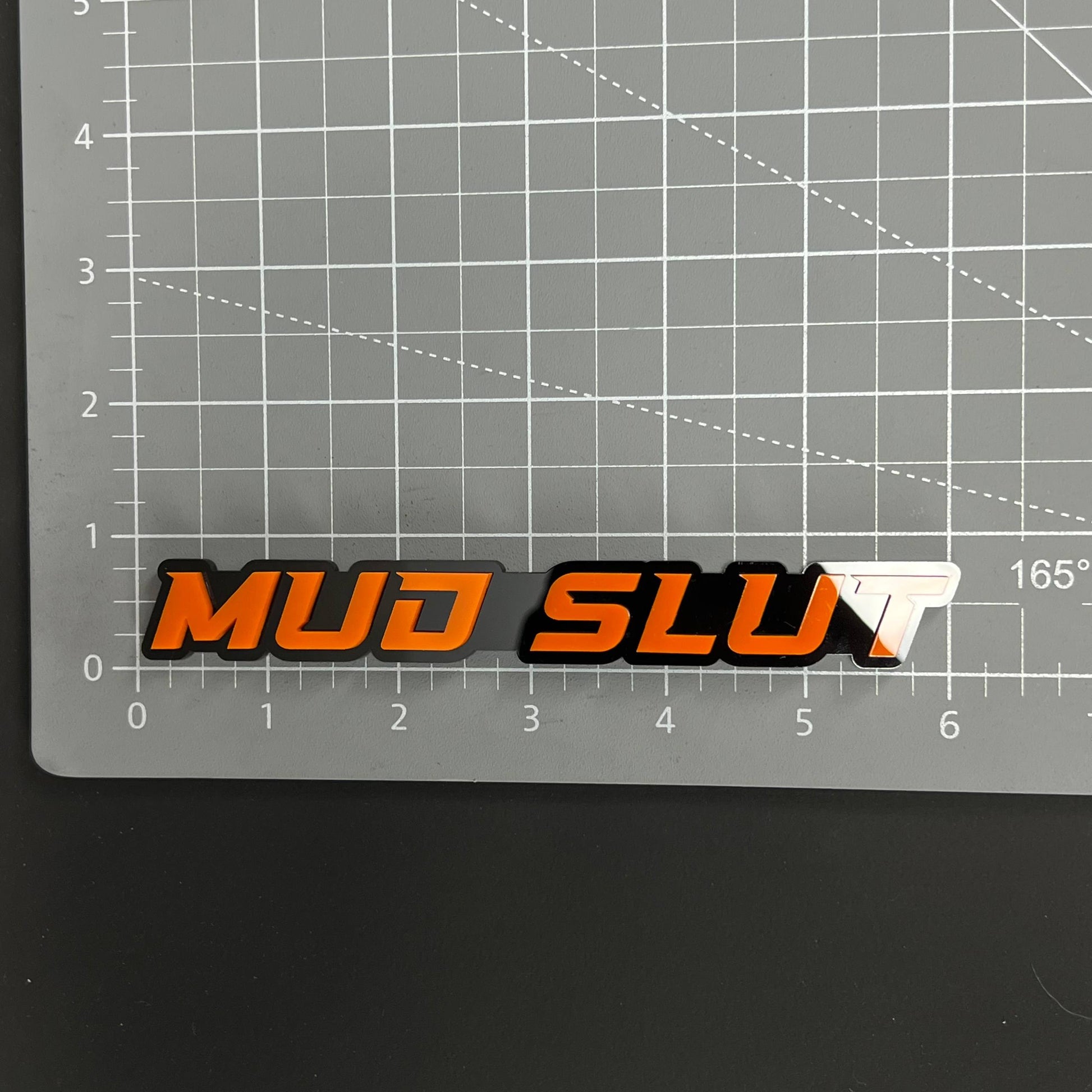 1PC MUD SLUT 3D Acrylic Badge - Car Truck Emblem Fender Tailgate Trunk Sticker